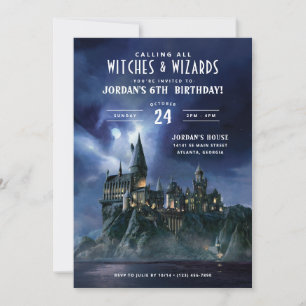 Invitation Harry Potter   Dark Hogwarts Castle Anniversaire