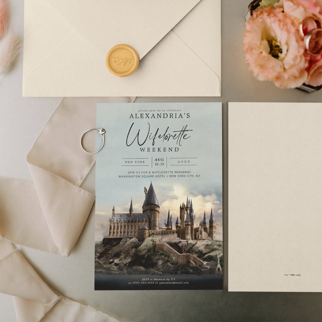 Invitation Harry Potter | Enterrement de vie de jeune fille W (Invitation on table)