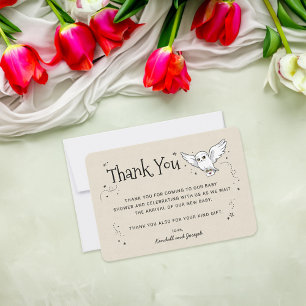 Invitation Harry Potter   Hedwig - Merci