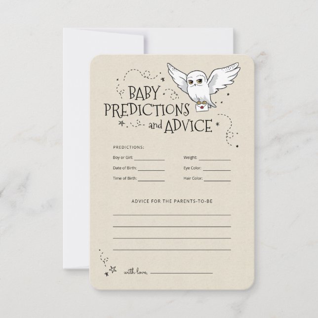Invitation Harry Potter - Hedwig | Prédictions et conseils po (Devant)