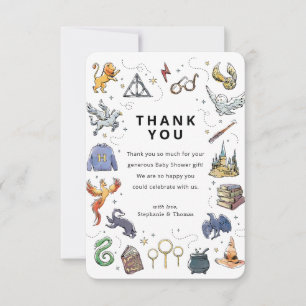 Invitation Harry Potter Icons Baby shower Merci