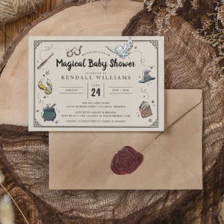 Invitation Harry Potter Magical Baby Sprinkle