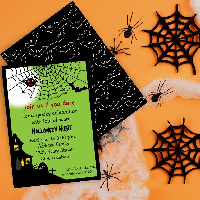 Invitation Haunted Halloween (Invite your guests with this haunted Halloween invite for a spooktacular night.)