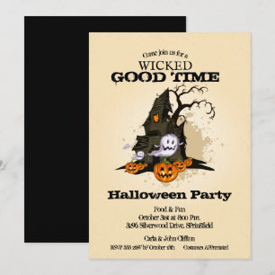 Invitation Haunted House Halloween