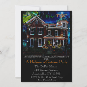Invitation Haunween House Party