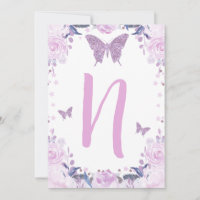 Haute Chaise Papillon pourpre 1er Anniversaire Let
