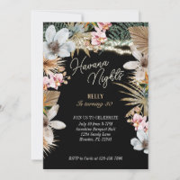 Havana Nights Tropical Floral Cubain 30e anniversa