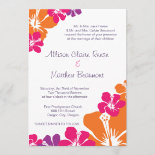 Invitation hawaïen