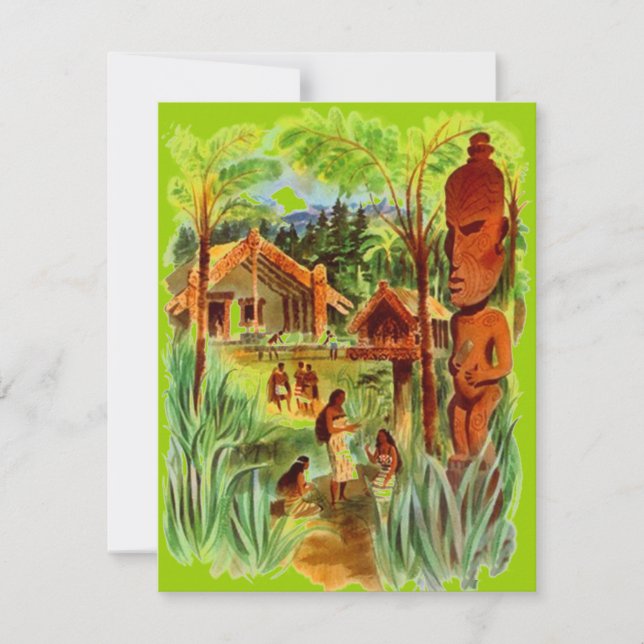 INVITATION hawaïenne tropicale d'indigènes de (Devant)