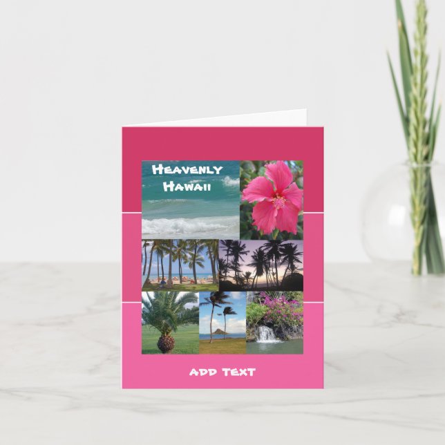 Invitation Hawaii paradisiaque (Devant)
