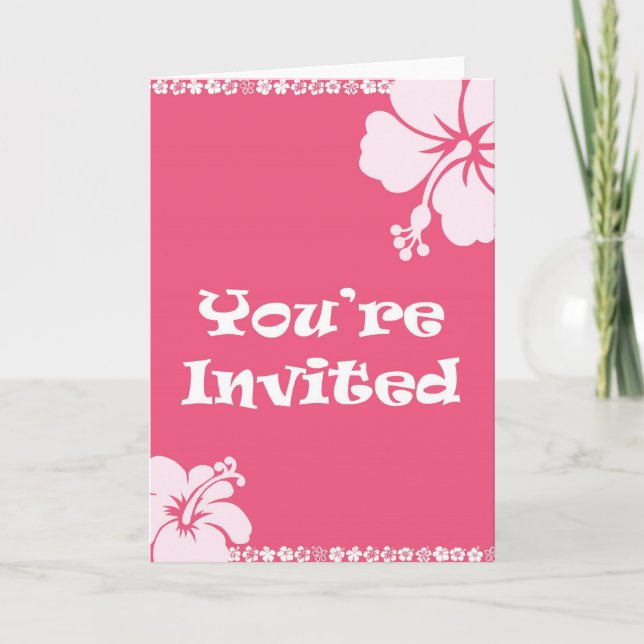 Invitation Hawaiian Invite (Devant)