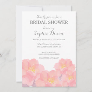 Invitation Hawaiian rose Floral