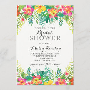 Invitation Hawaiian Tropical Bridal