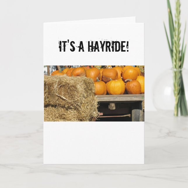 Invitation Hay Ride (Devant)