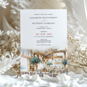 Invitation Hayfield Barn Mariage Destination NY Maplecrest