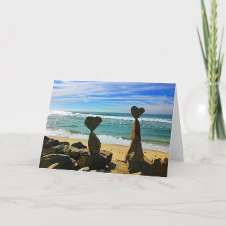 Invitation Heart Beach Rocks