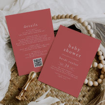 HEIDI Russe Rouge Summer Boho QR Simple Baby showe