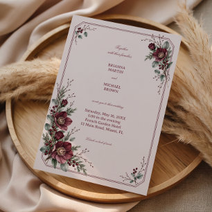 Invitation Hellebores vinicoles le long de lignes angulaires
