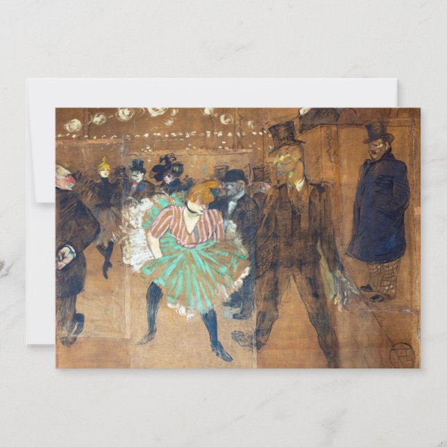 Invitation Henri de Toulouse-Lautrec - Danse à la Rouge (Devant)