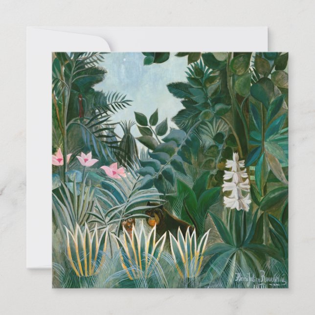 Invitation Henri Rousseau - La jungle équatoriale (Devant)