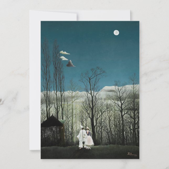 Invitation Henri Rousseau - Soirée Carnaval (Devant)