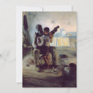 Invitation Henry Ossawa Tanner - La leçon de Banjo