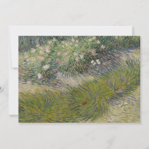 Invitation Herbe et papillons par Vincent van Gogh