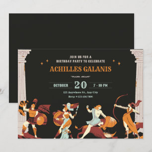 Invitation Héros mythologiques