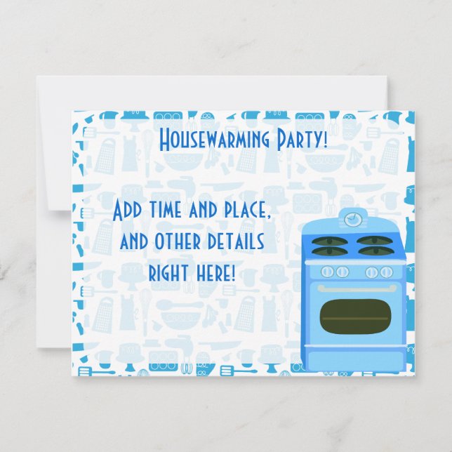 Invitation Heure de la fête du réchauffement du foyer (Devant)