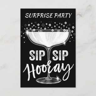 INVITATION HEURE DE SIP SIP HOORAIRE **ADULT SURPRISE PARTY**