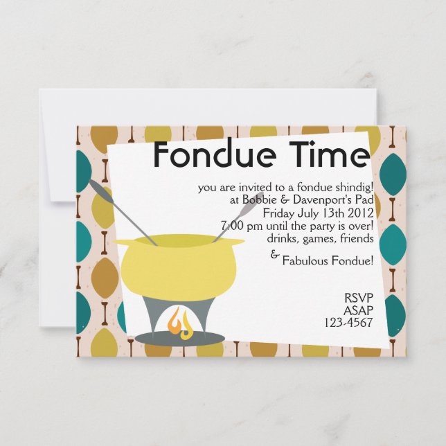 Invitation Heure Fondue ! (Devant)