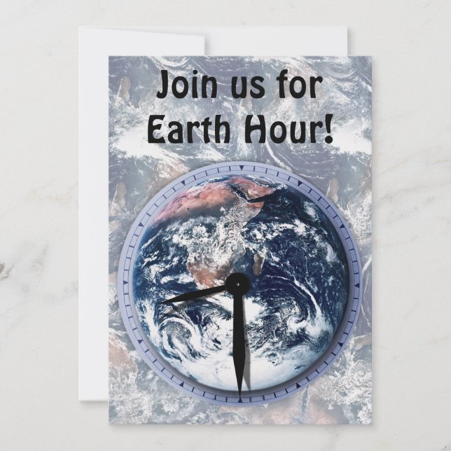 Invitation Heure pour la Terre 20h30 (Devant)