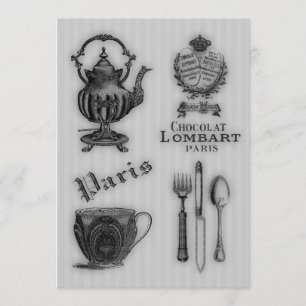 Invitation Heure pour le thé #5