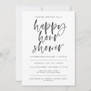 INVITATION HEUREUSE HEURE DE FÊTE DES MARIÉES