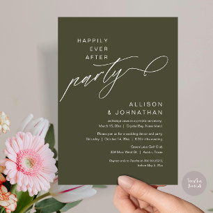 Invitation Heureusement Après La Fête, Elopement Mariage Mode