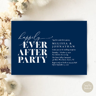 Invitation Heureusement Après La Fête, Réception De Mariage M
