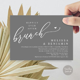 Invitation Heureusement Jamais Après Brunch Mariage Elopement