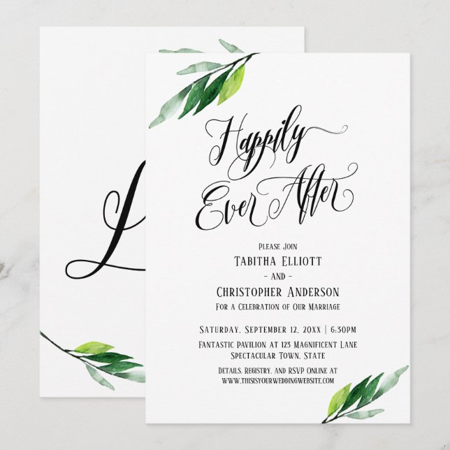 Invitation Heureusement Jamais Après Elaborer Script De Verdu (Devant / Derrière)