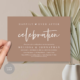 Invitation Heureusement Jamais Après La Célébration, Dîner Ma