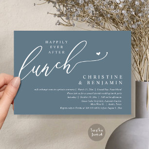Invitation Heureusement Jamais Après La Fête Du Déjeuner De L