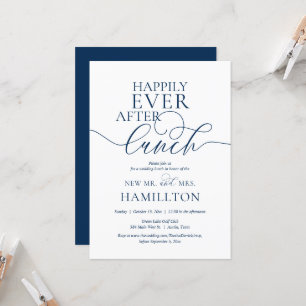 Invitation Heureusement Jamais après la fête du déjeuner mari