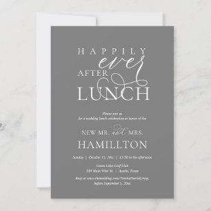 Invitation Heureusement Jamais après la fête du déjeuner mari
