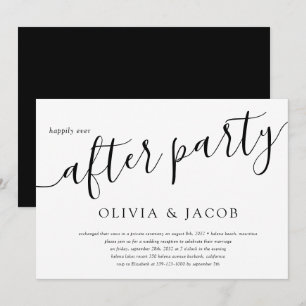Invitation Heureusement Jamais Après La Réception De Mariage
