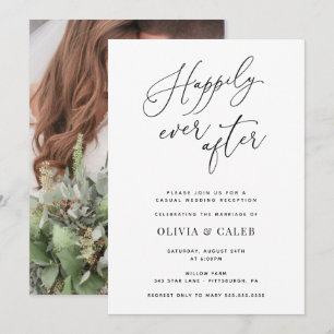 Invitation Heureusement Jamais Après La Réception De Mariage 