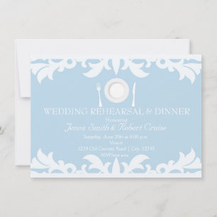 Invitation HEUREUSEMENT JAMAIS APRÈS Mariage Dîner de répétit