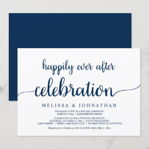 Invitation Heureusement Jamais Après Mariage Elopement Célébr