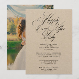 Invitation Heureusement Jamais Après Mariage Réception De Mar