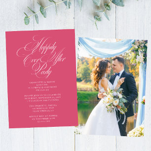 Invitation Heureusement Jamais Après Mariage Réception De Mar