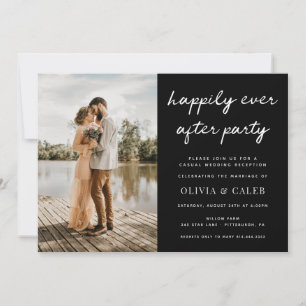 Invitation Heureusement Jamais Après Mariage Réception Invita