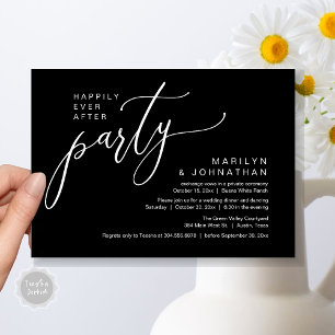 Invitation Heureusement Jamais Après Un Mariage De Fête Récep